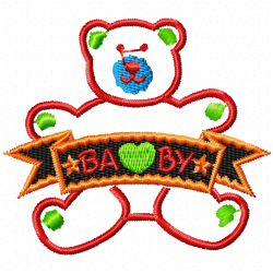 Teddy Embroidery Design 1